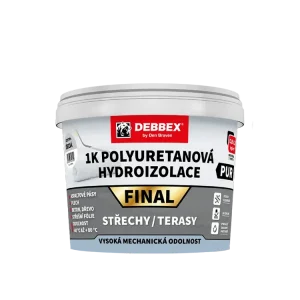 1K Polyuretanová hydroizolace FINAL 4 kg kbelík šedá