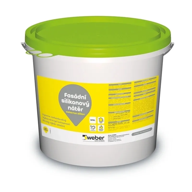 Barva fasádní silikonová weberton silikon micro V 5 kg