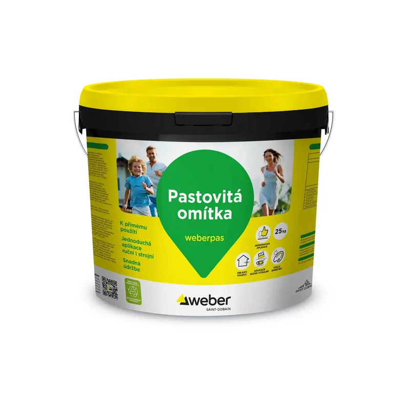 Omítka akrylátová weberpas akrylát zrnitá 1 mm MO6D 25 kg