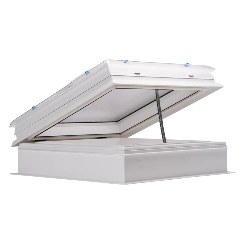 Světlík kopulový otevíravý DEKLIGHT BOX ACG OPE/EL kop/PC manžeta 15 cm 120×120 cm